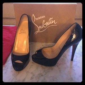 Christian Louboutin high heels. Very Prive Black